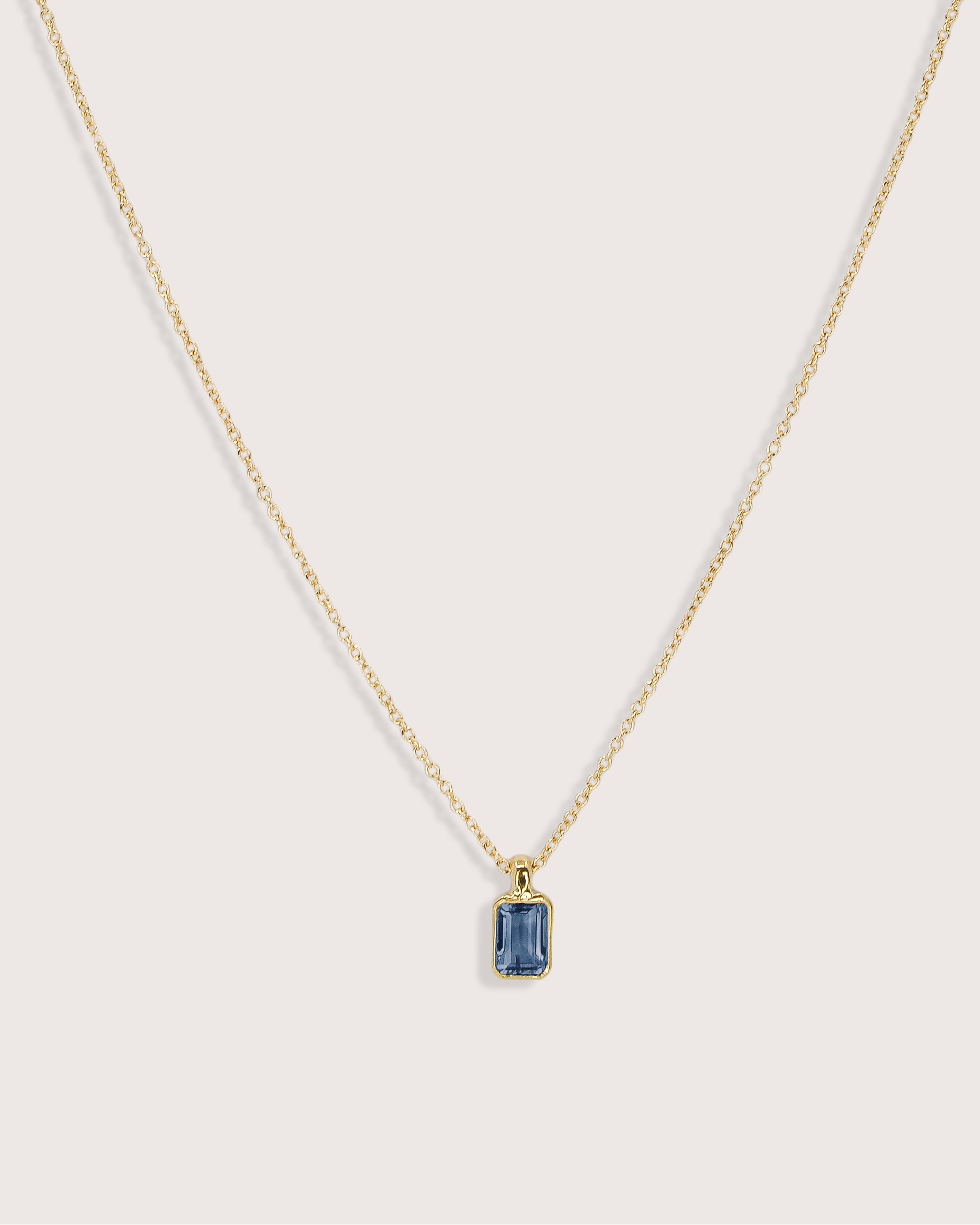 Elise Birthstone Necklace Blue Sapphire