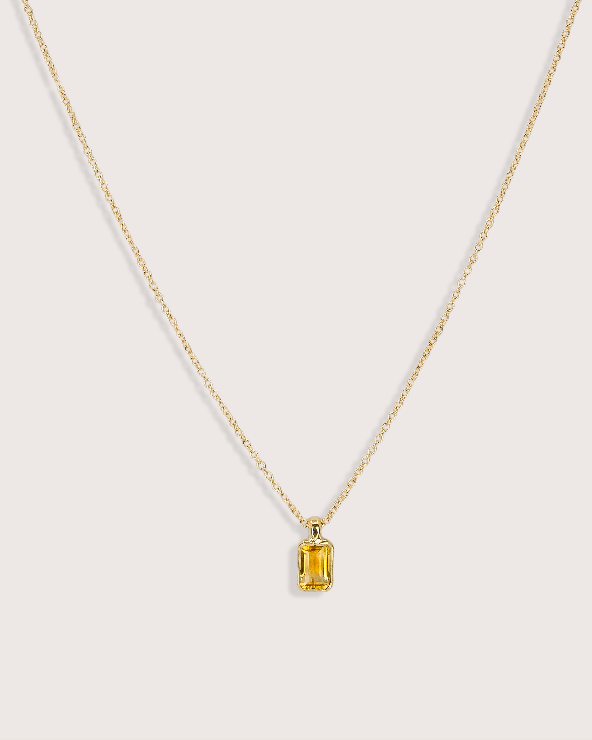 Elise Birthstone Necklace Citrine