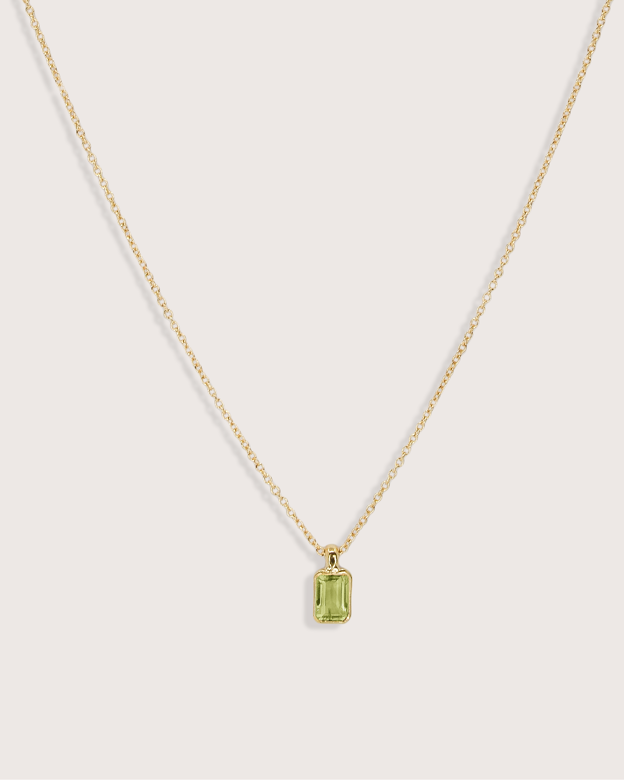 Elise Birthstone Necklace Peridot