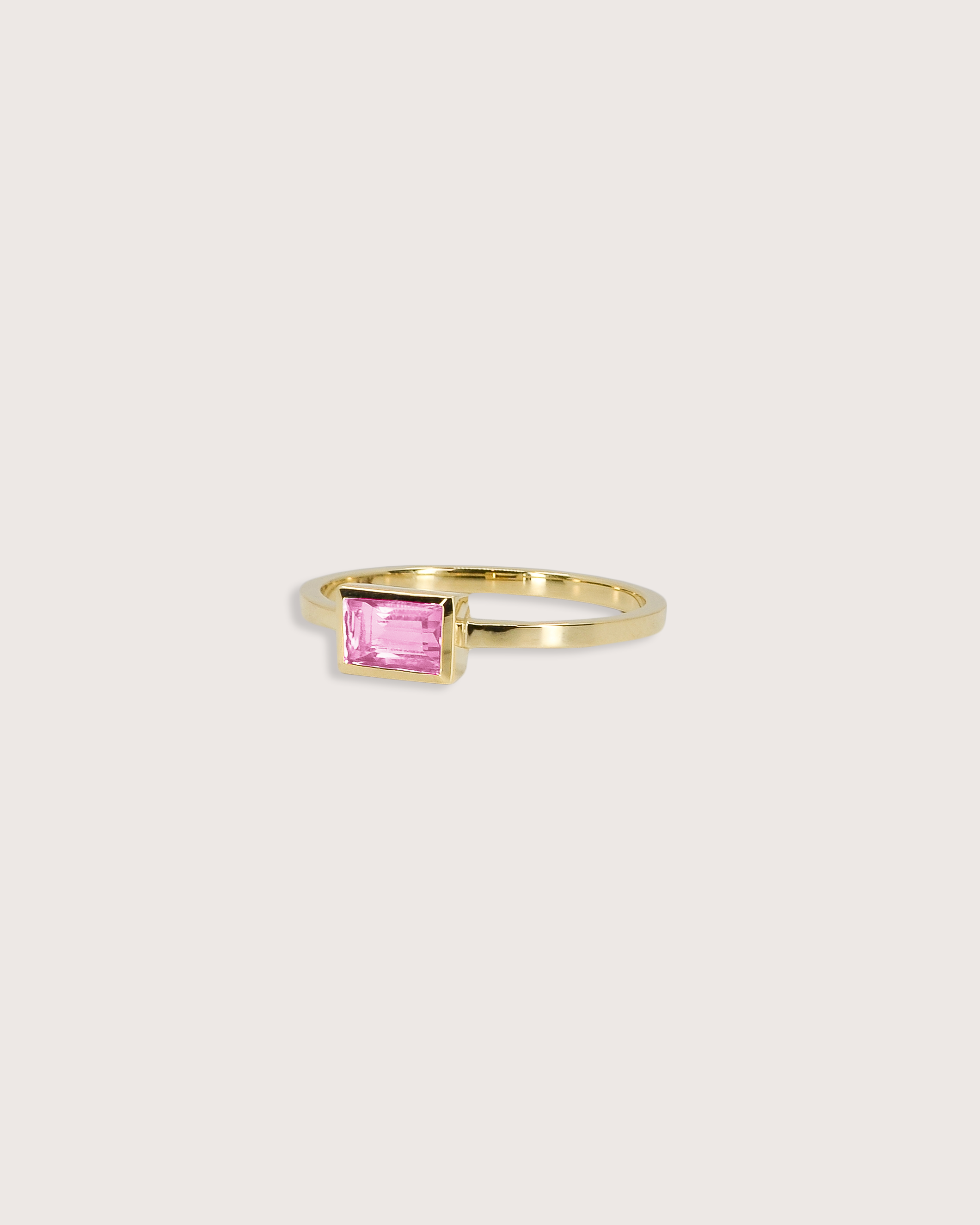 Elise Birthstone Ring Pink Tourmaline