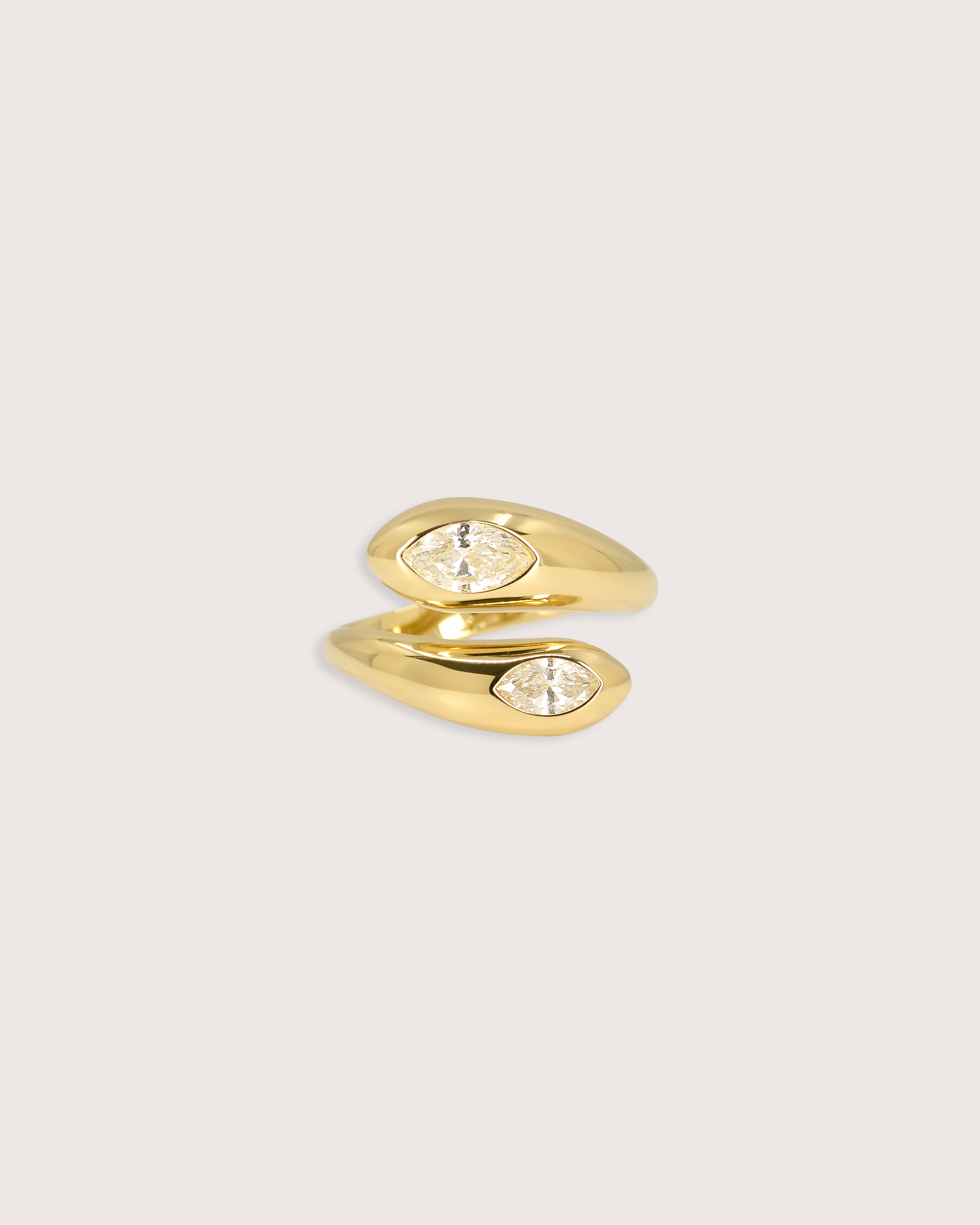 Diamond Bypass Ring