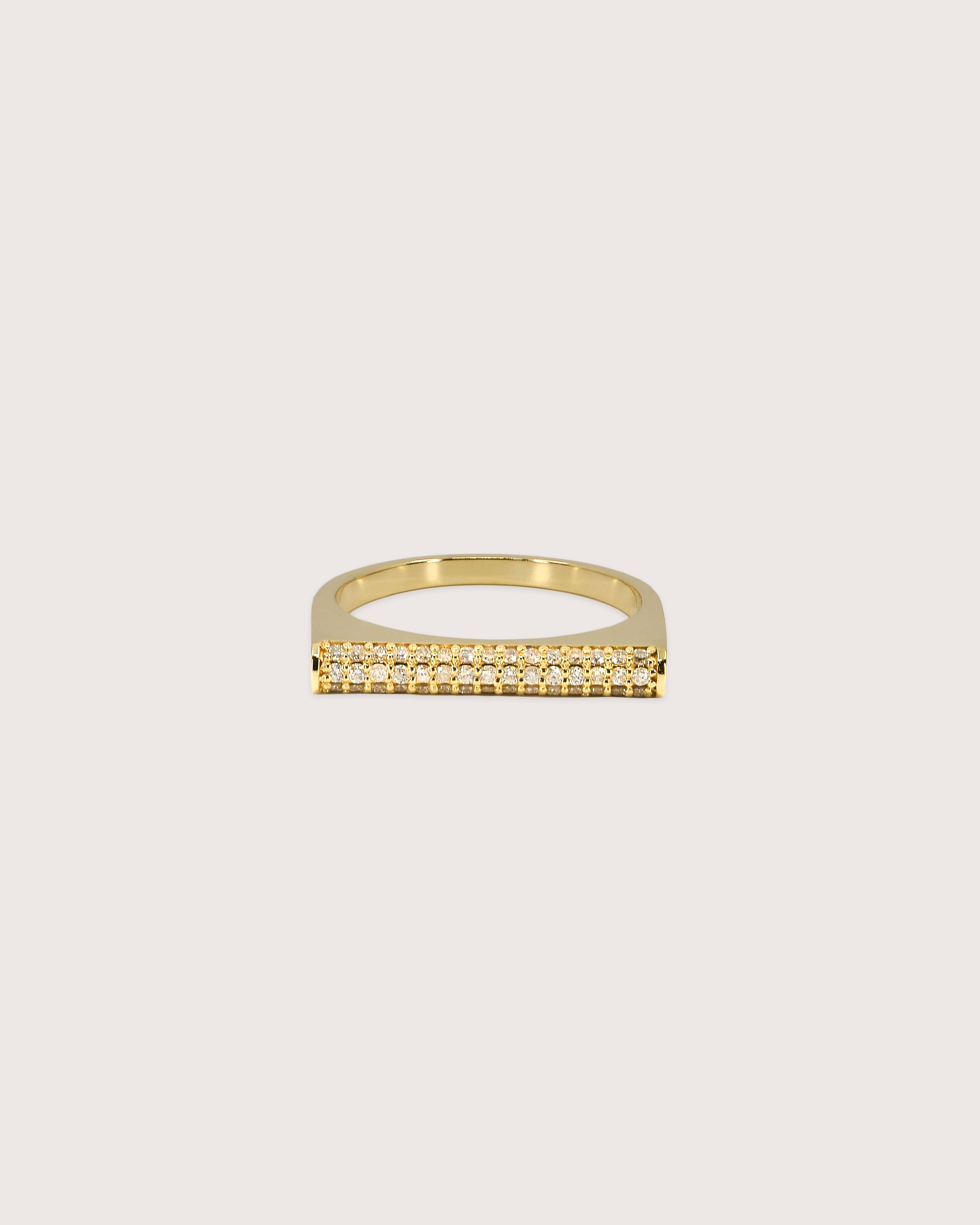 Pavé Diamond Bar Ring