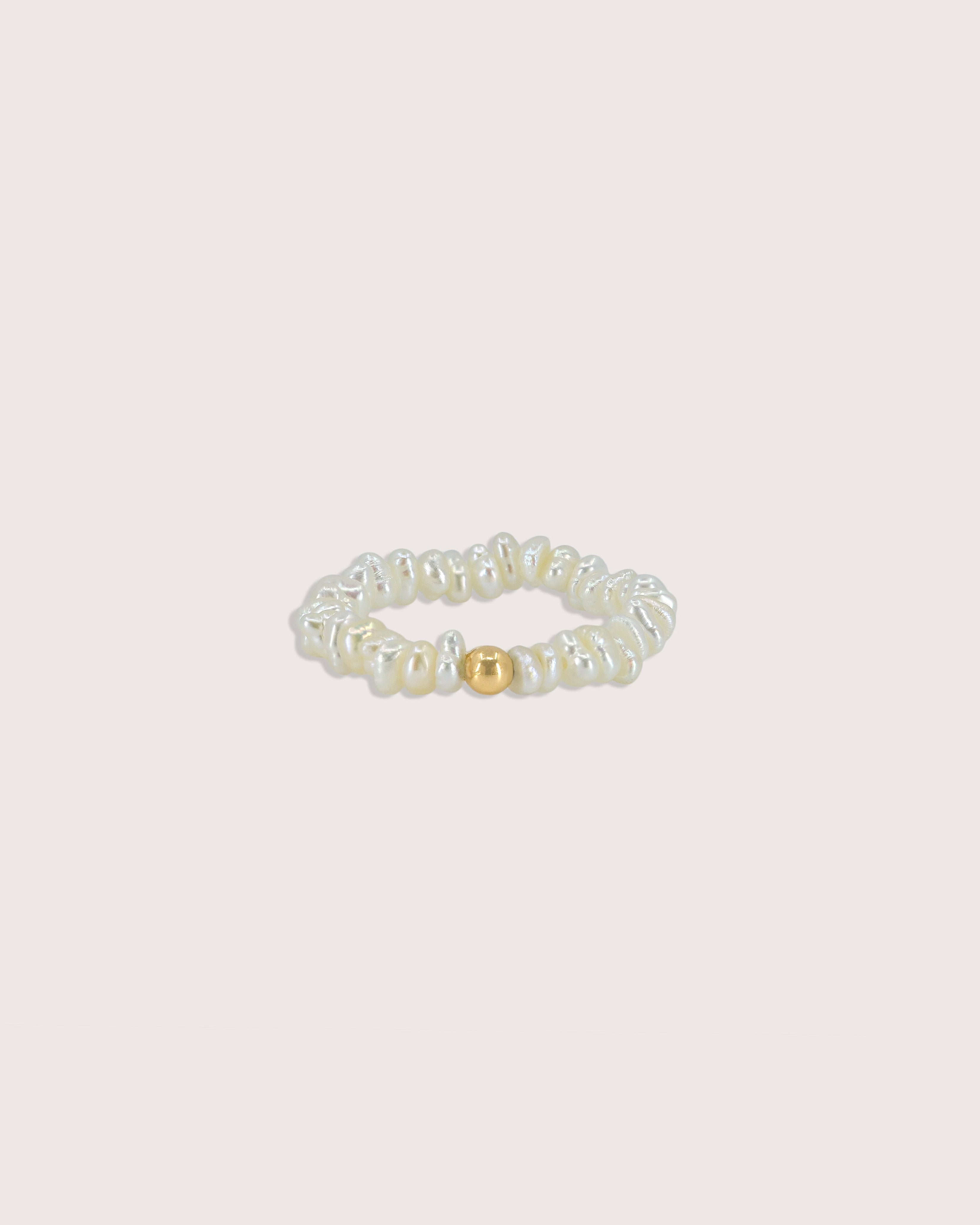 Beaded Pearl Ring