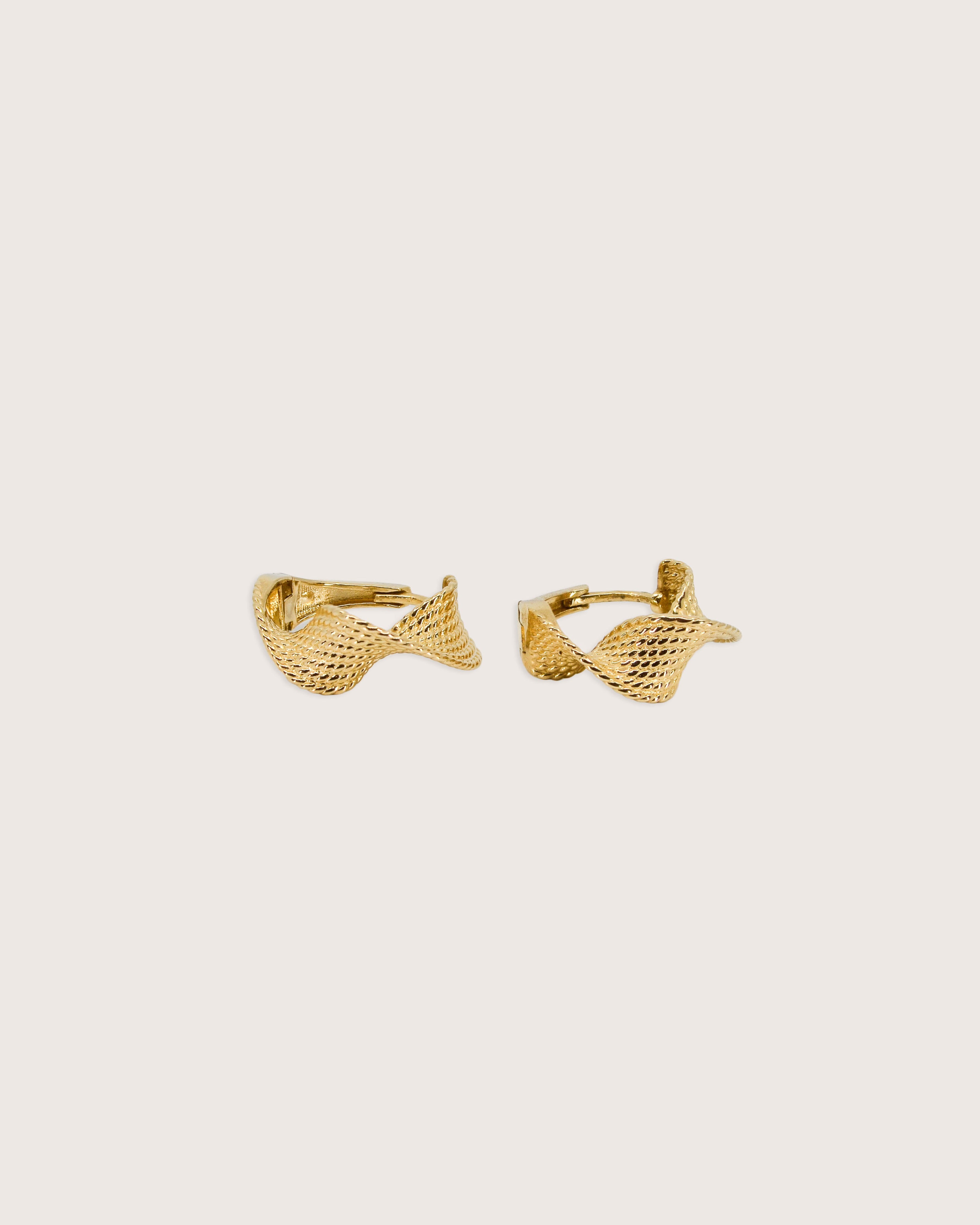 Wave Hoop Earrings