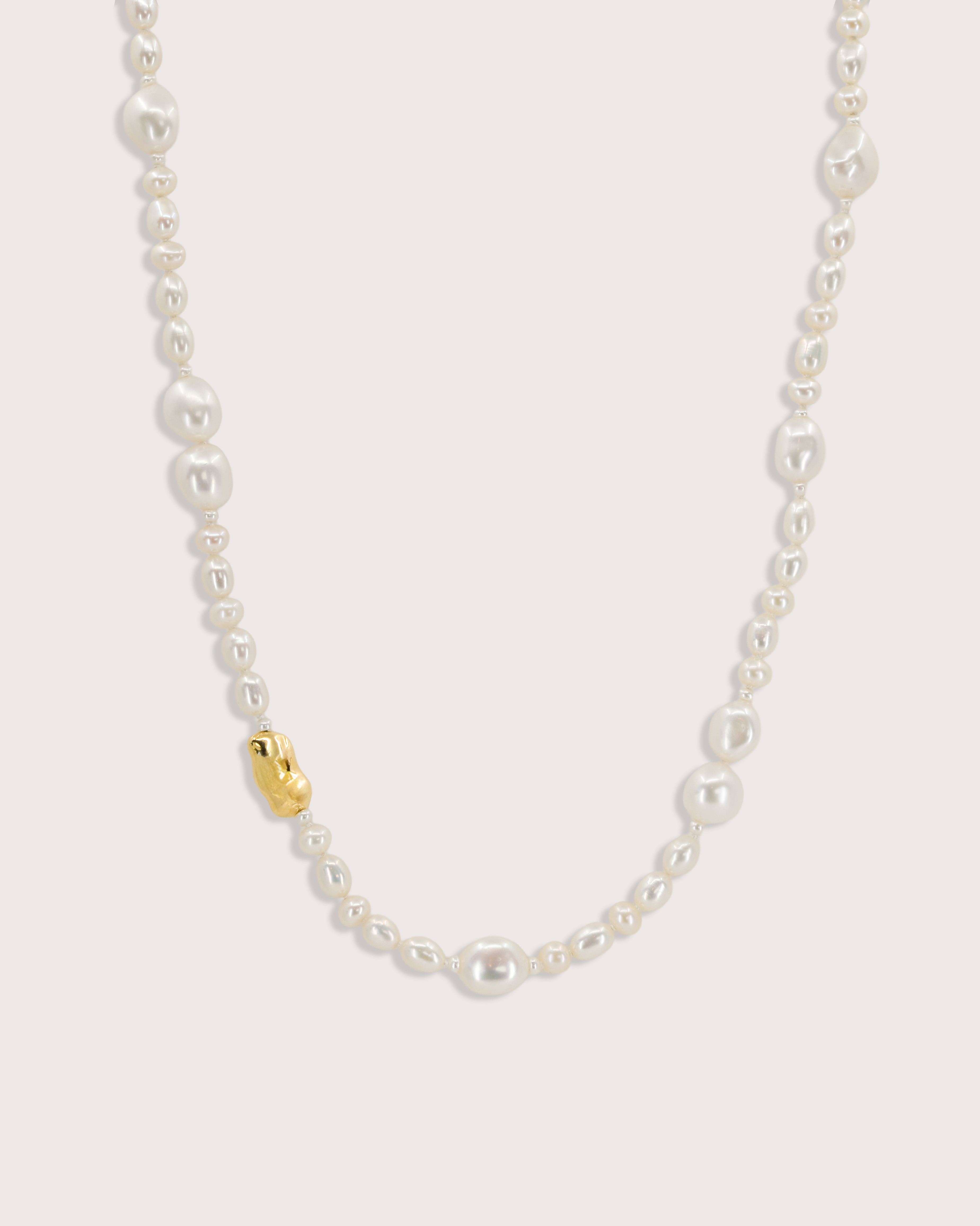 Gilded Tide Pearl Necklace
