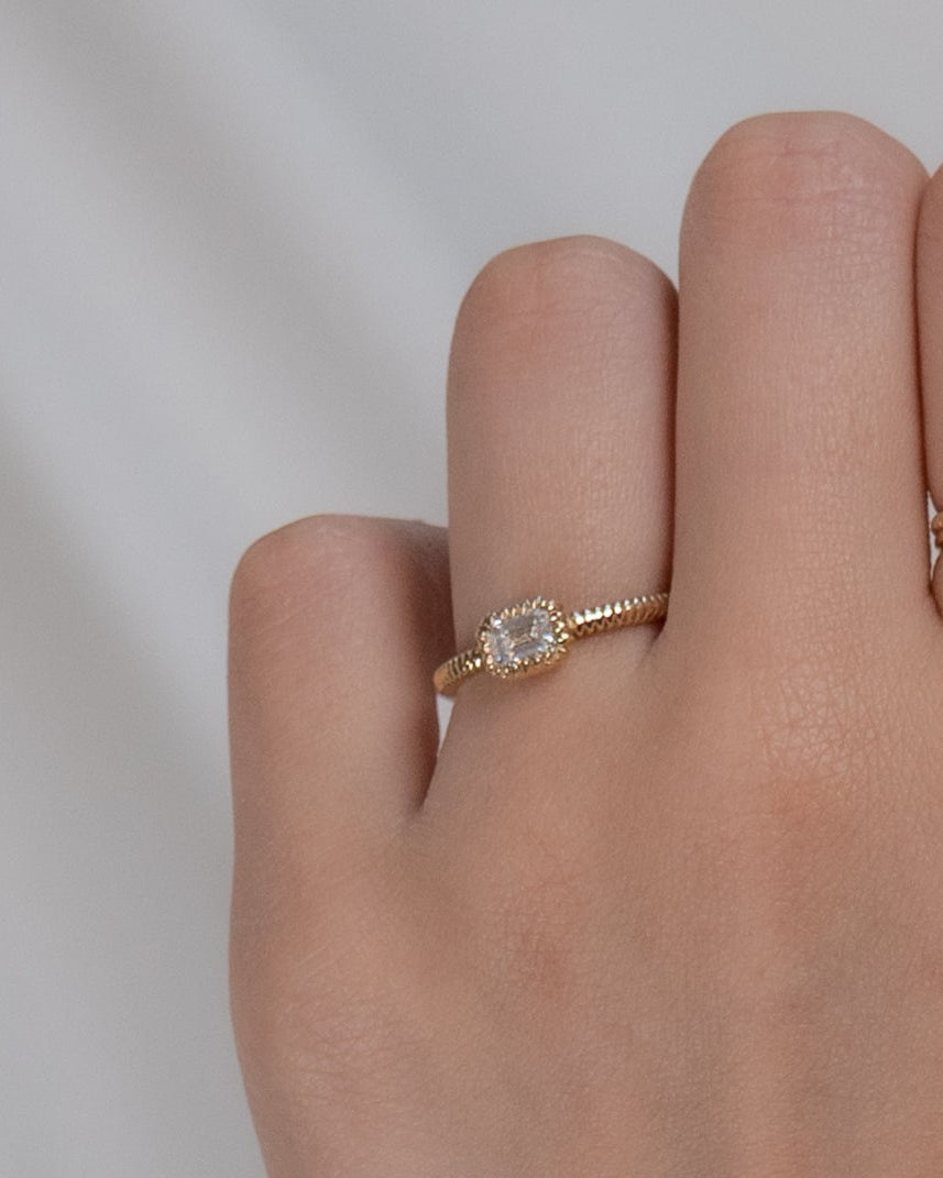 Josie Emerald Diamond Ring