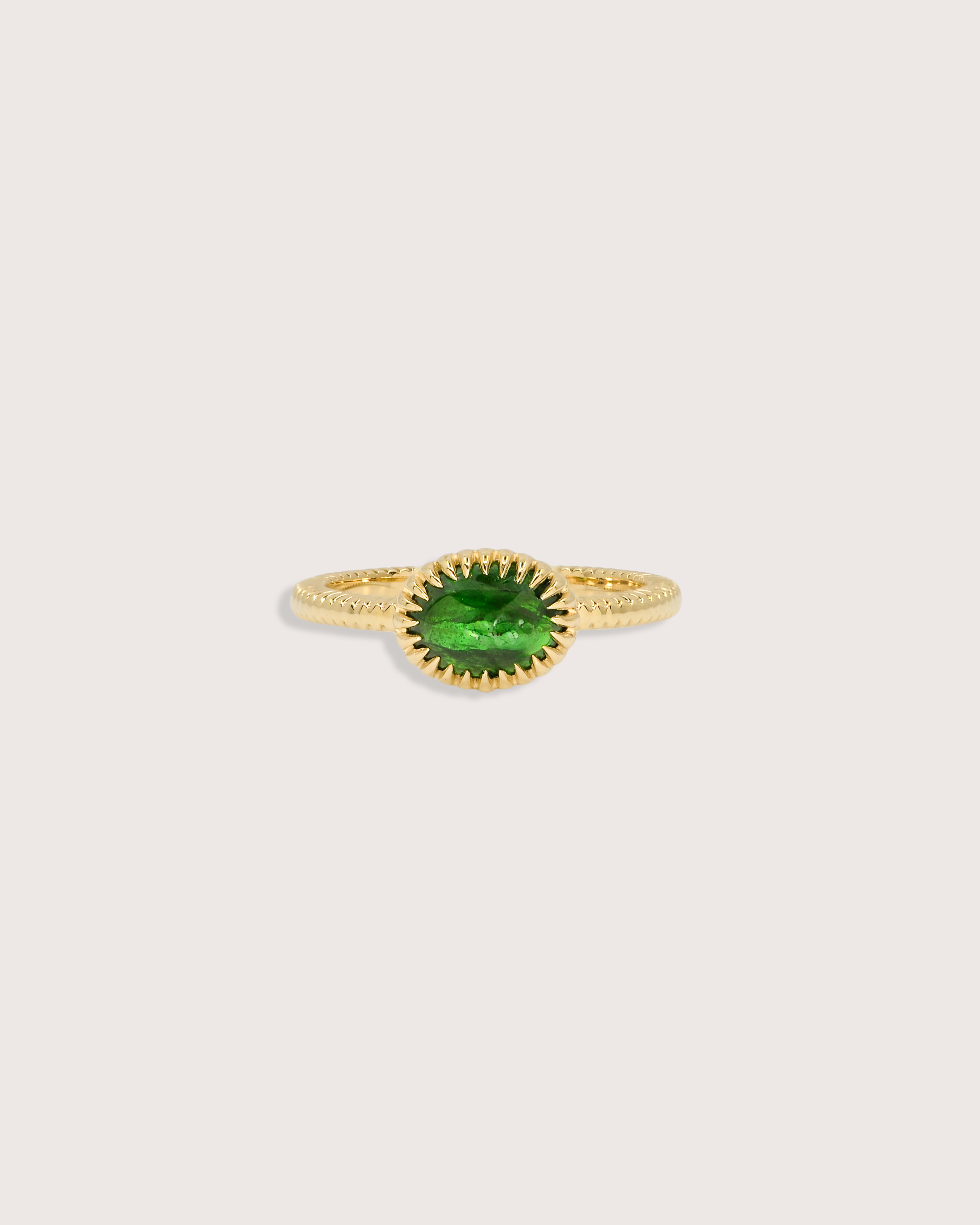 Josie Oval Emerald Ring