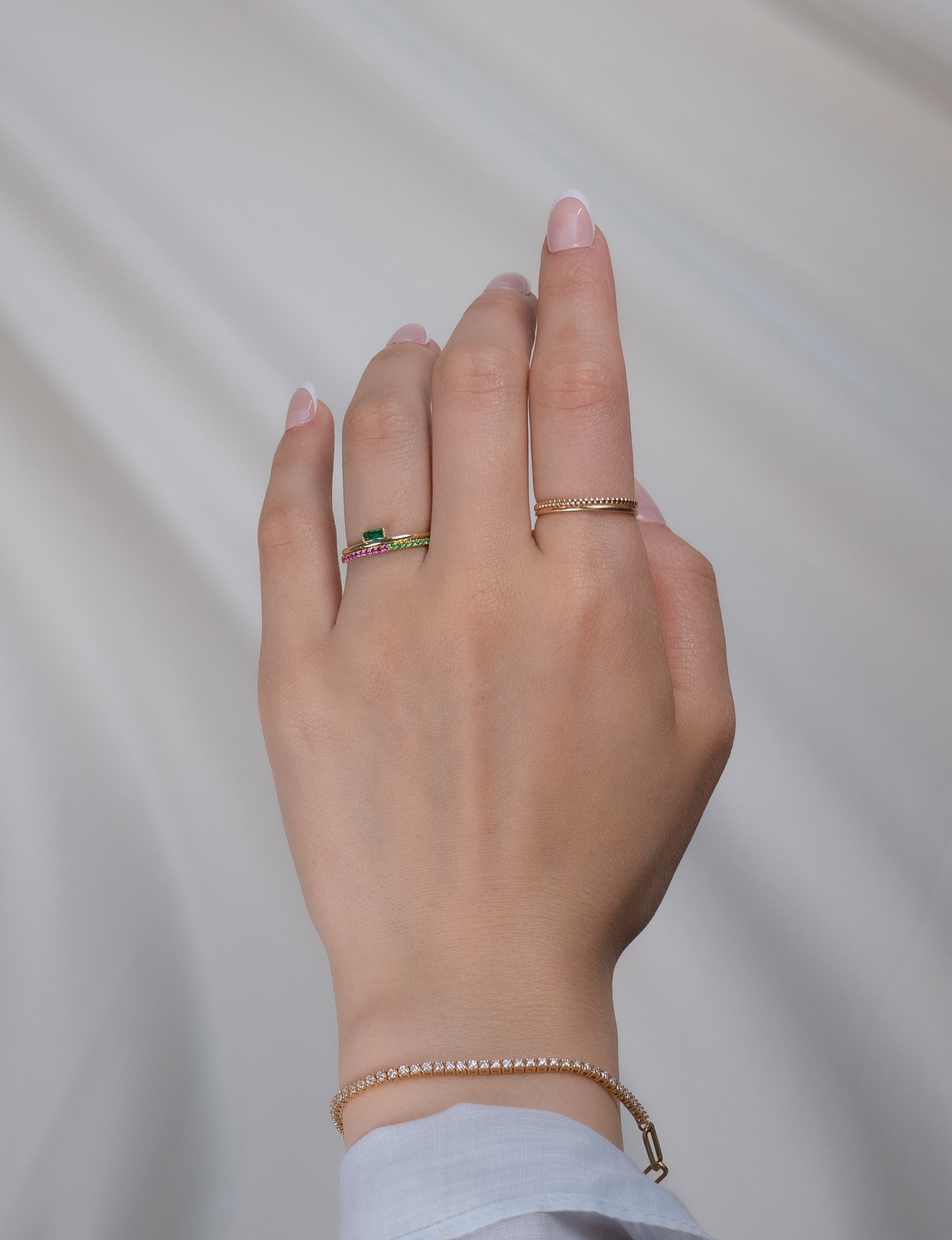 Dual Gem Stone Ring