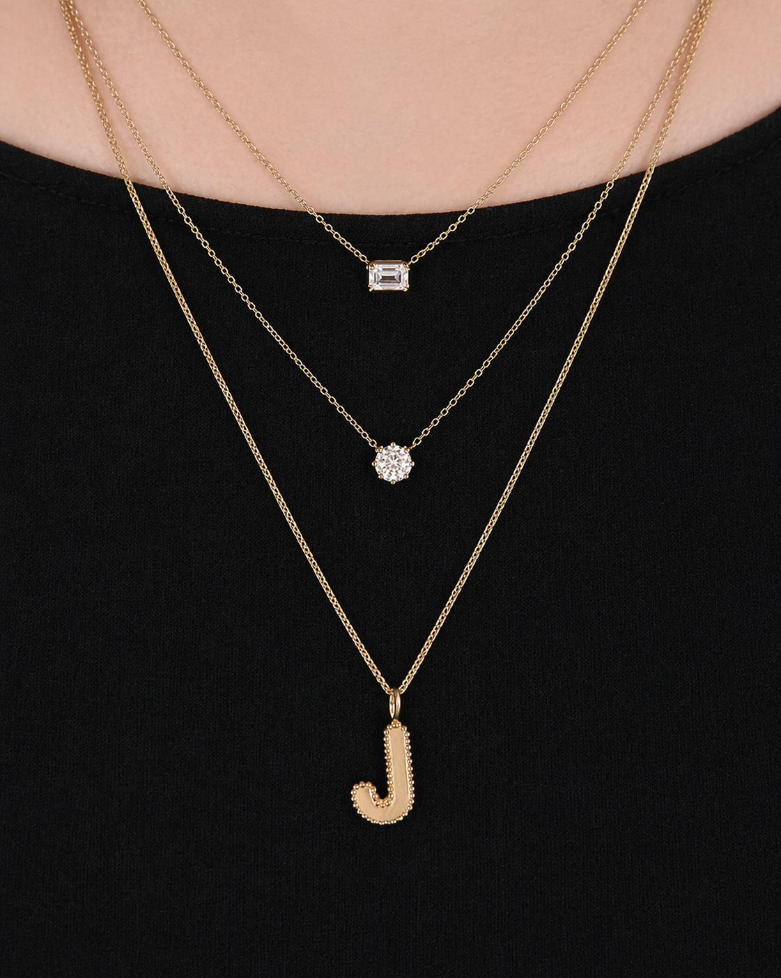Juliette Letter Charm Pendant