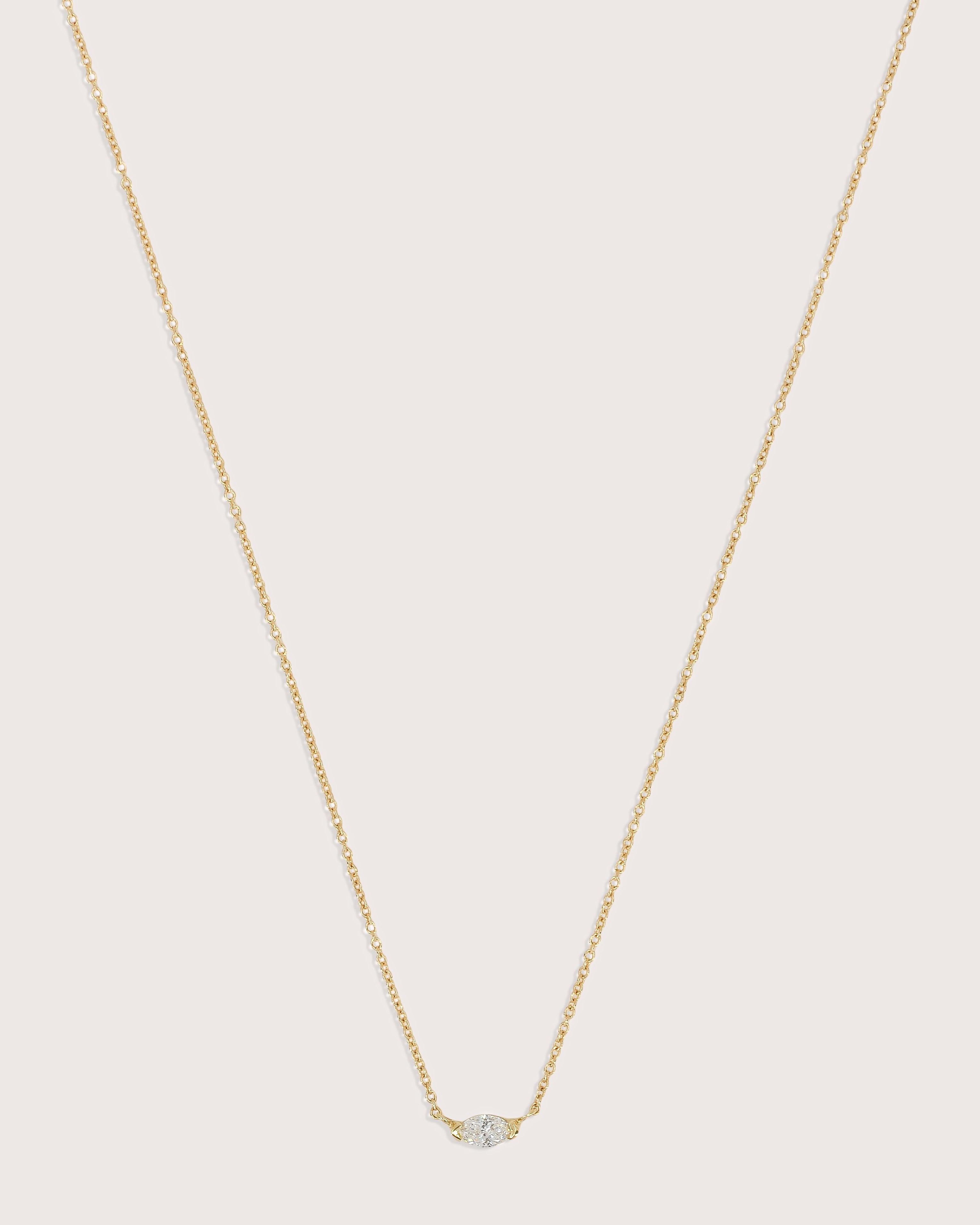 Lior Floating Marquise Diamond Necklace
