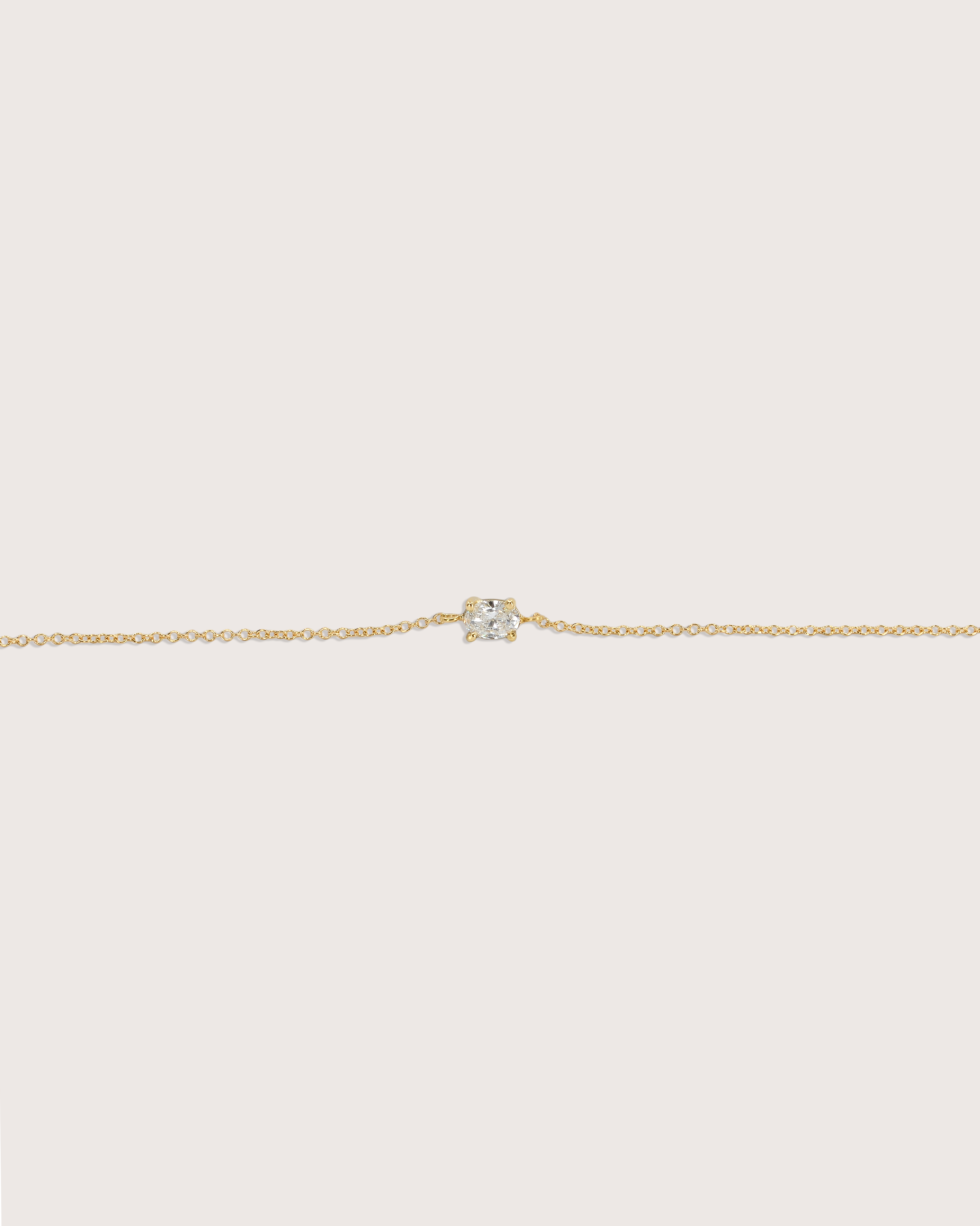 Lior Floating Oval Diamond Necklace