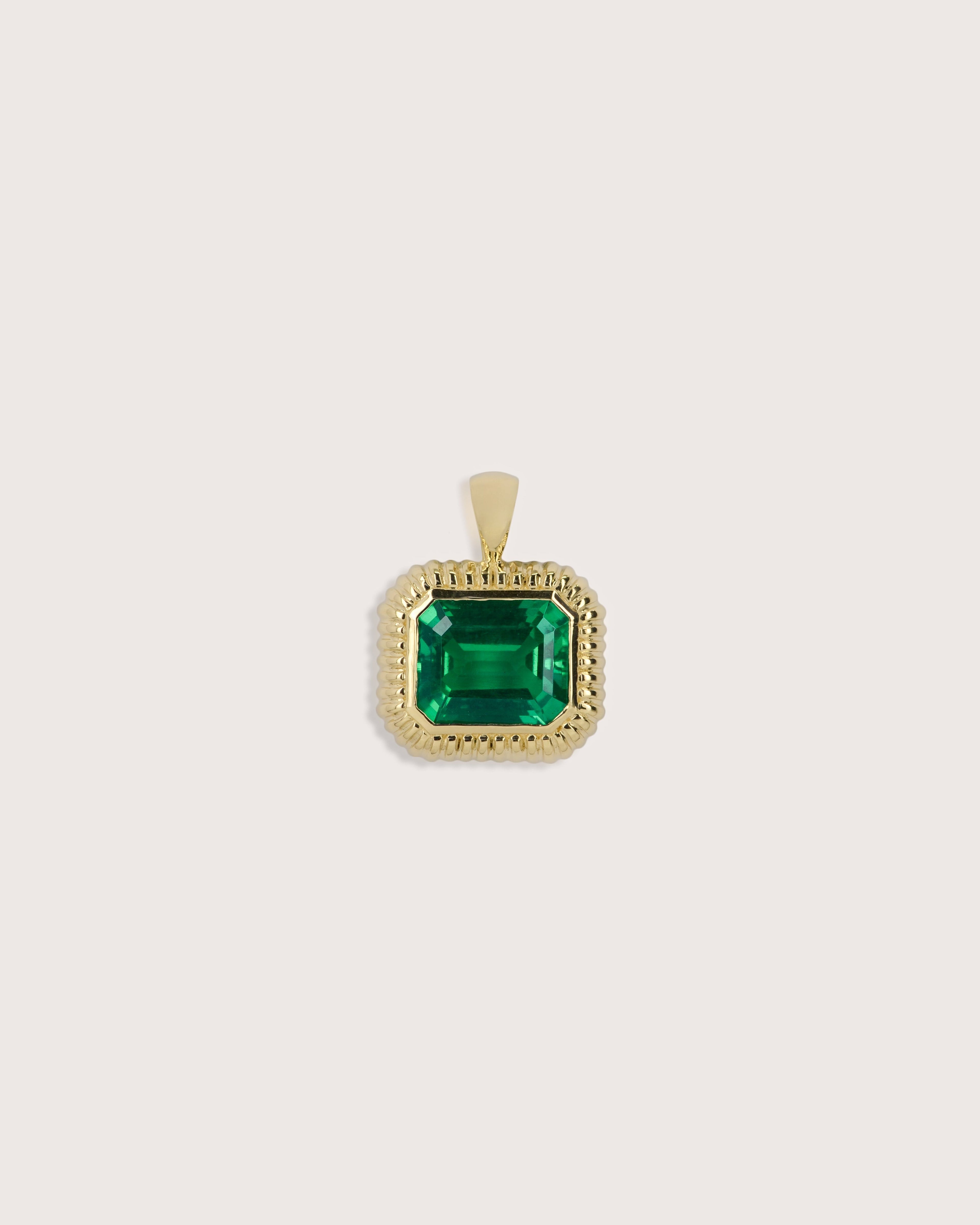 Nora Pendant in Emerald