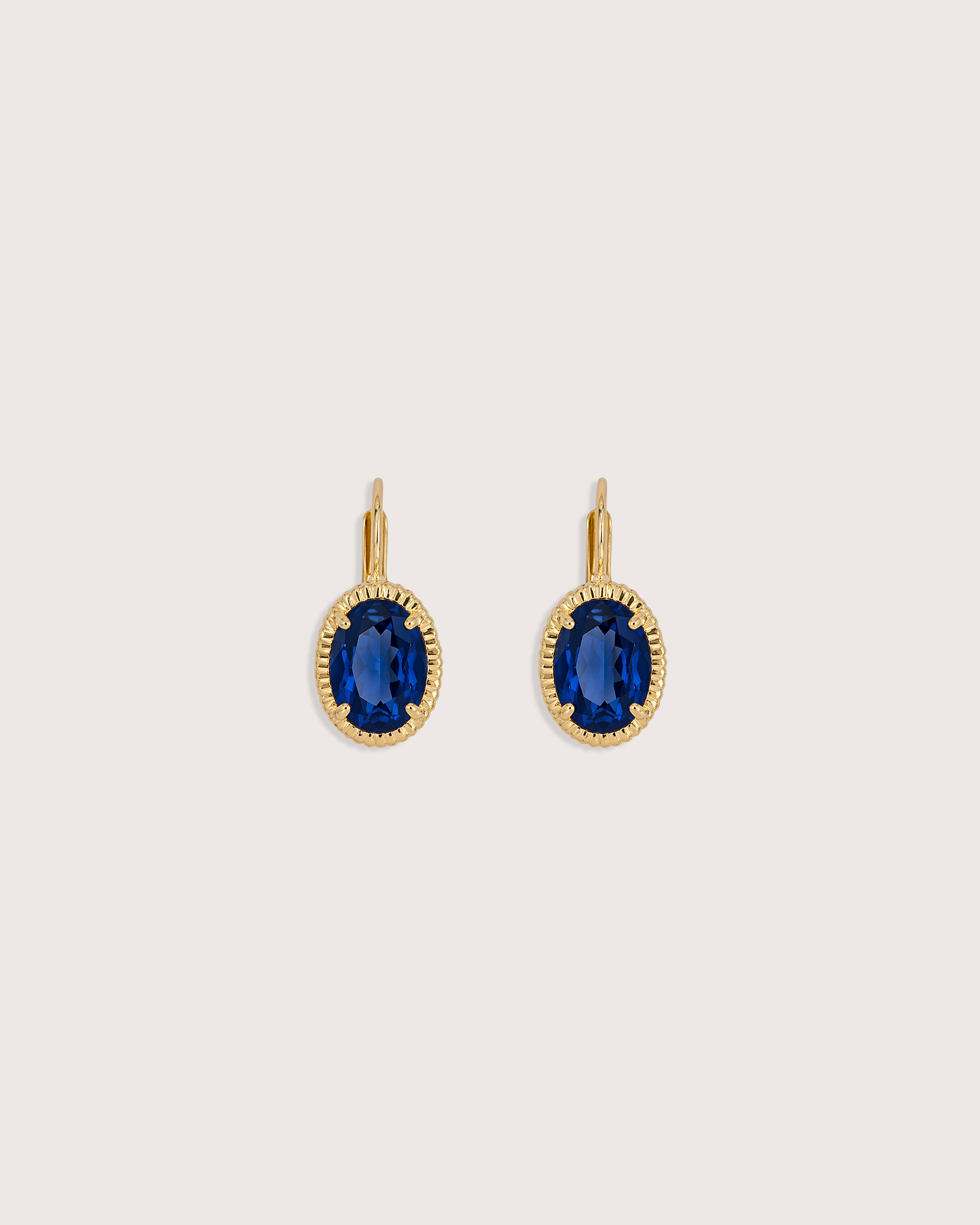 Nora Earrings in Blue Sapphire