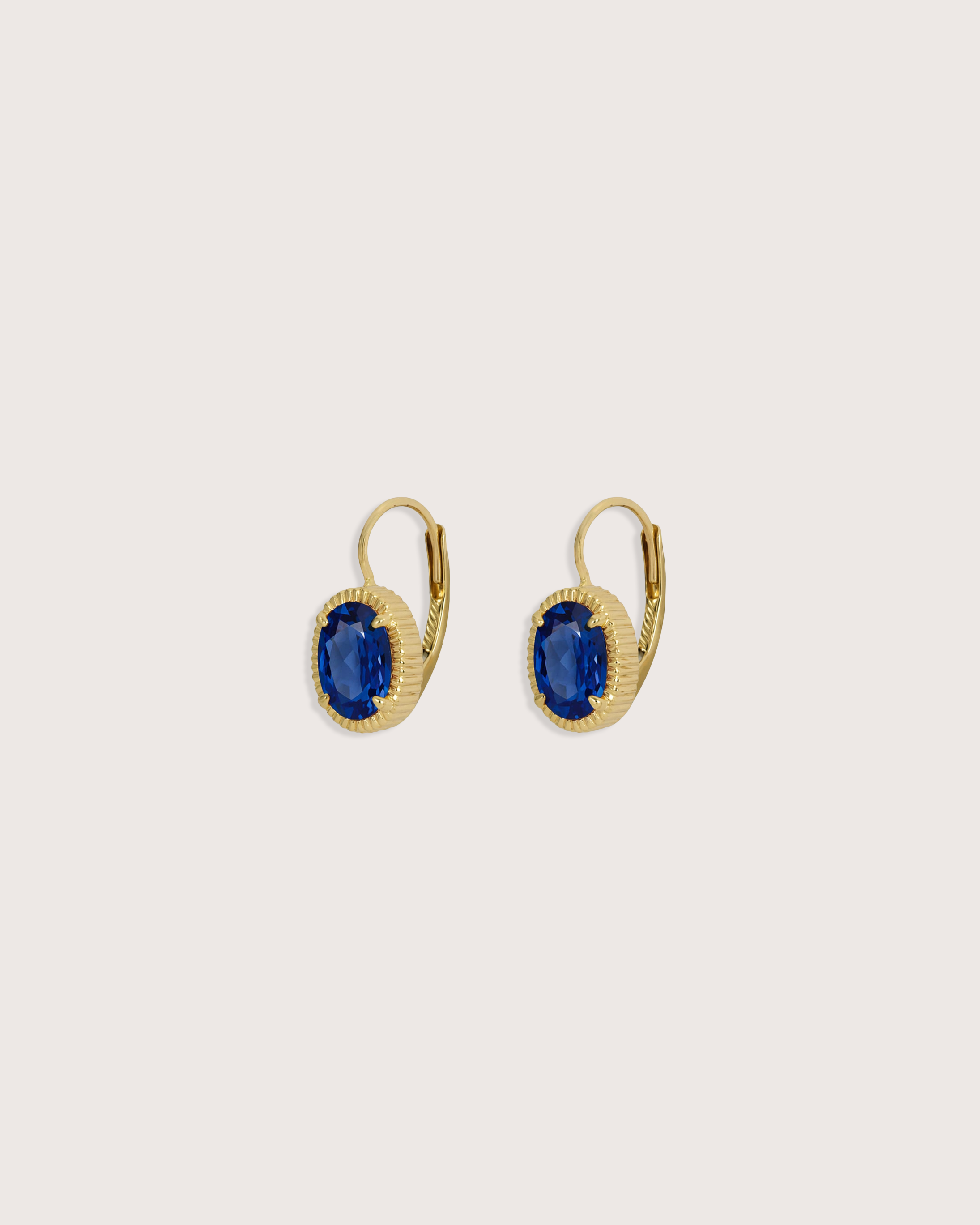 Nora Earrings in Blue Sapphire