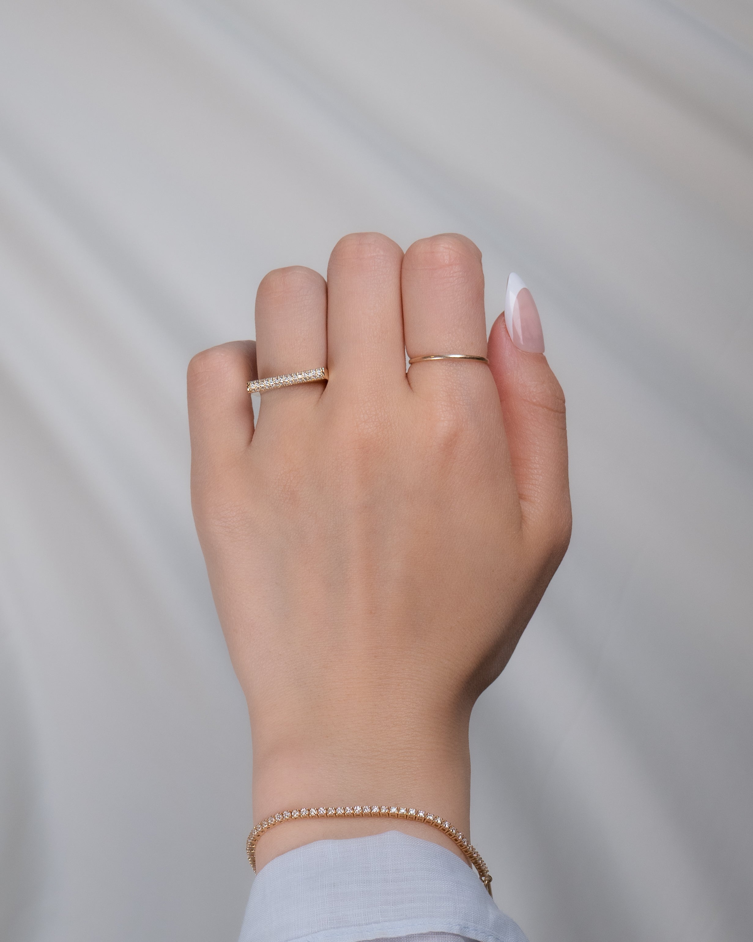 Pavé Diamond Bar Ring