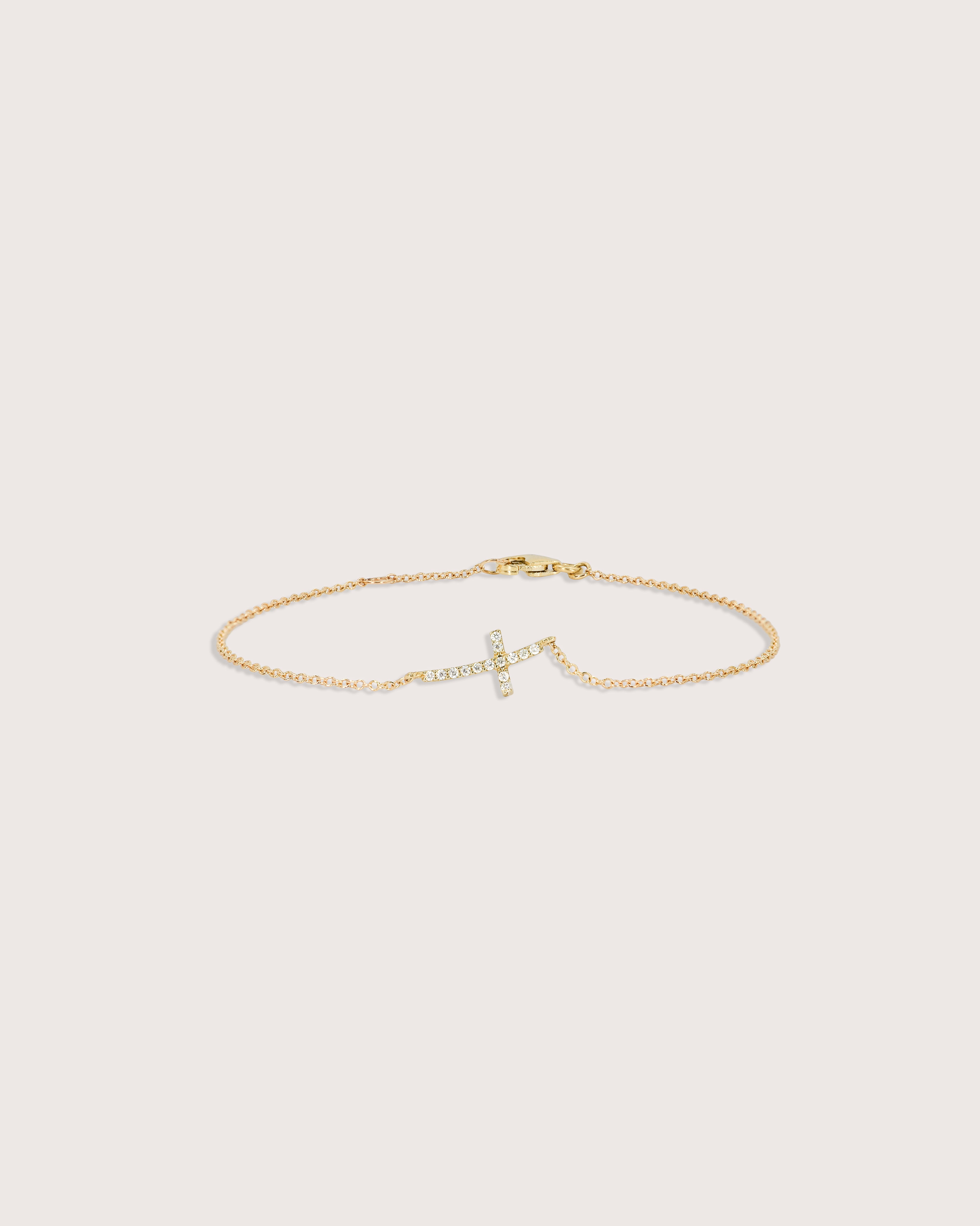 Shiloh Diamond Cross Bracelet