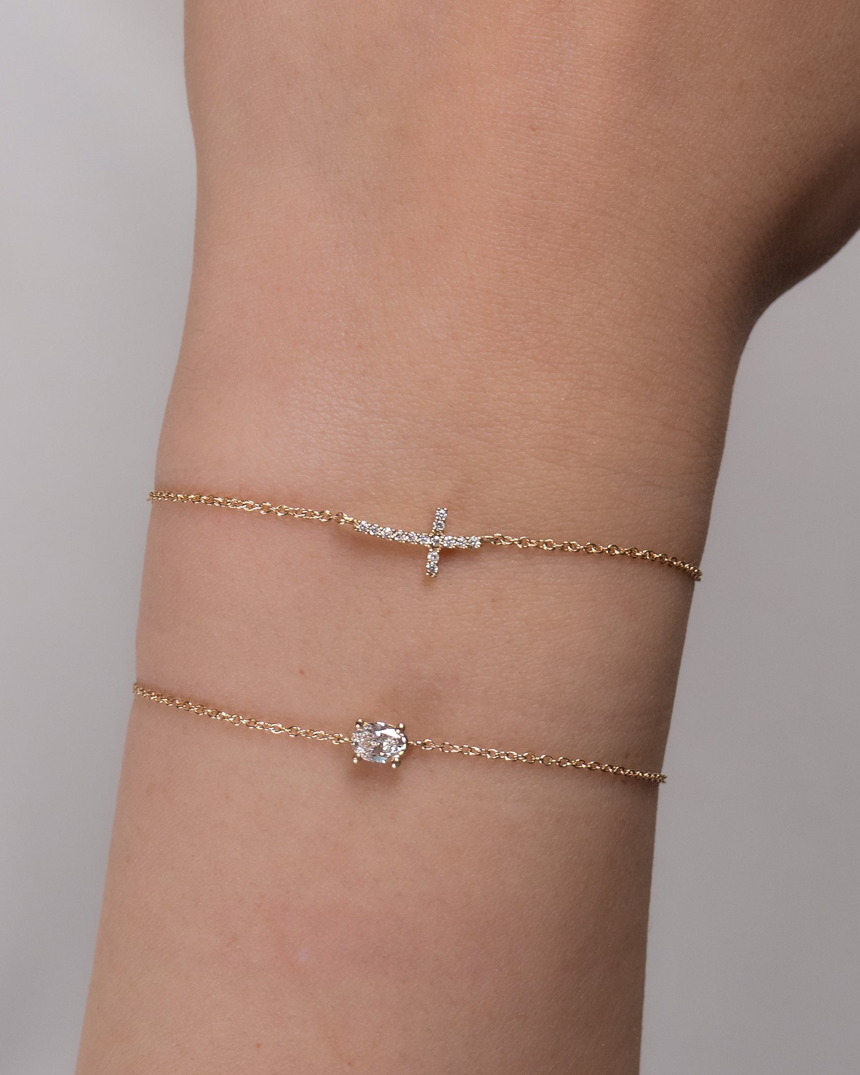 Shiloh Diamond Cross Bracelet