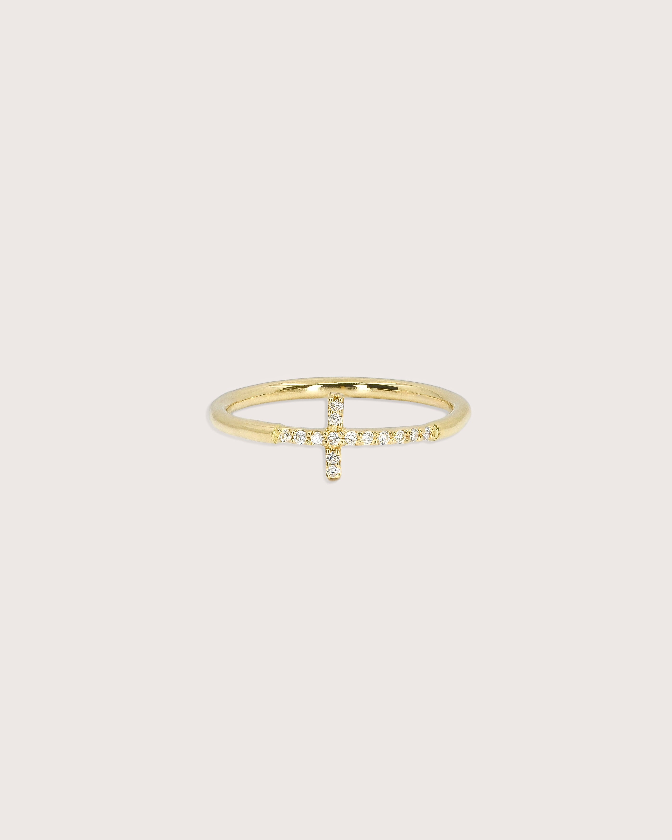 Shiloh Diamond Cross Ring