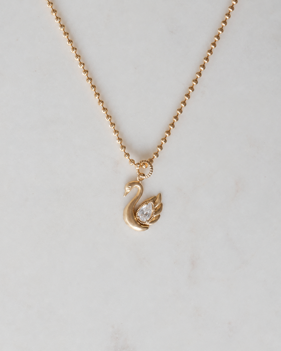 The Odette Swan Pendant in Diamond - One of One