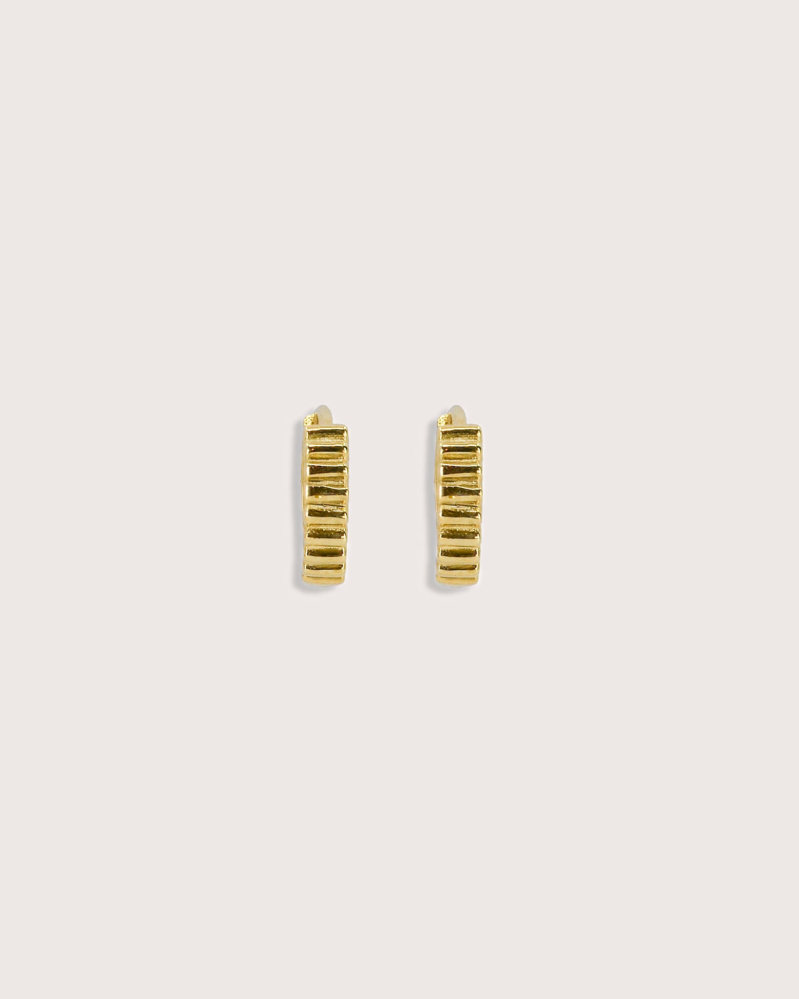 Ridged Hoop Earrings