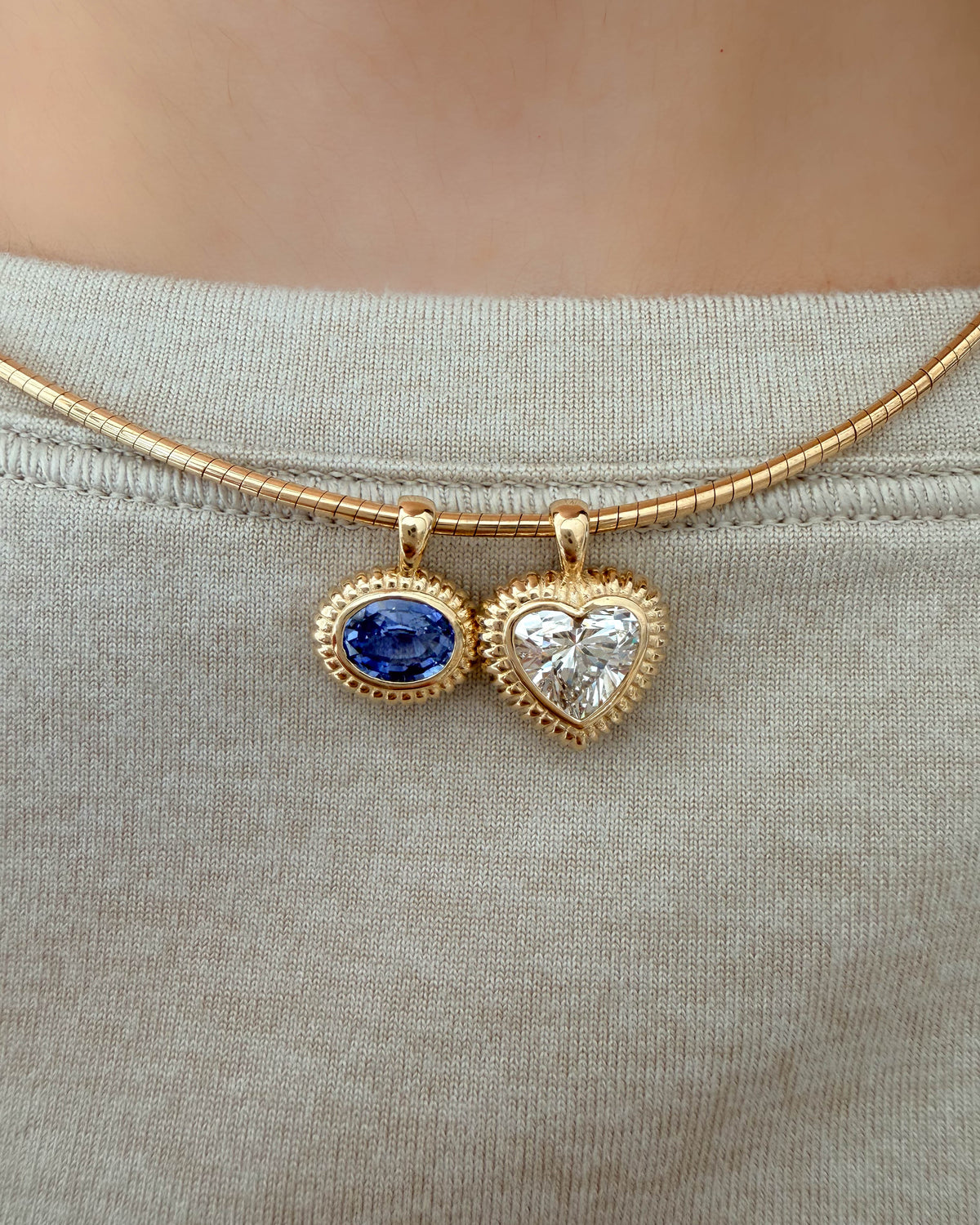 Nora Heart Pendant in Diamond - One of One
